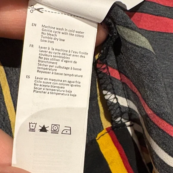 Streetwear Society Multicolor Striped Wrap Blouse - Picture 12 of 12